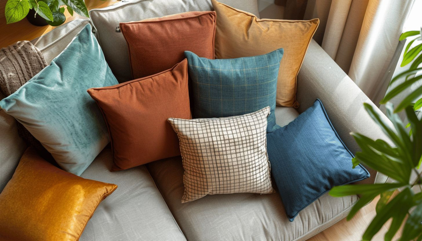Découvrez l'importance des coussins décoratifs pour canapé dans l'aménagement de votre salon et le choix d'une housse de coussin 45x45