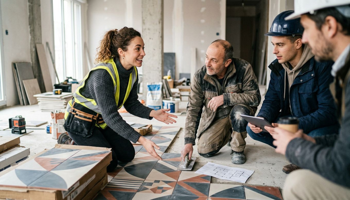 Rencontres de chantier : témoignages sur l’audace du carrelage contemporain